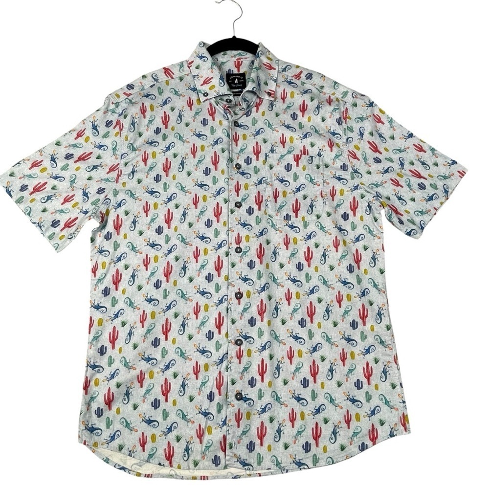 Johnnie-O Sedona Top Shelf Southwest Casual Preppy Fun Vacation Shirt - Sz M